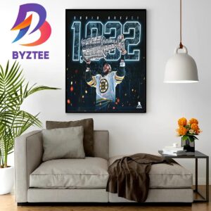 Congratulations to David Krejci On A Fantastic 15 Year NHL Career With 1032 Games Wall Decor Poster Canvas