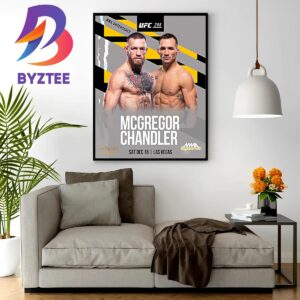Conor Mcgregor Vs Michael Chandler Is Official For UFC 296 On December 16th In Las Vegas Wall Decor Poster Canvas