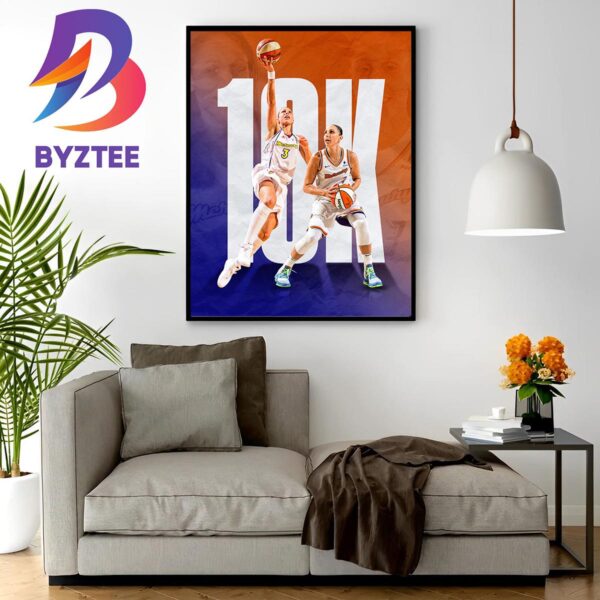 Diana Taurasi Stands Alone At 10K Career Points In The WNBA Home Decorations Poster Canvas