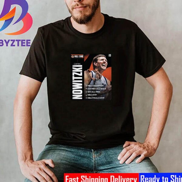 Dirk Nowitzki Basketball Hall Of Fame Class Of 2023 Resume Classic T-Shirt
