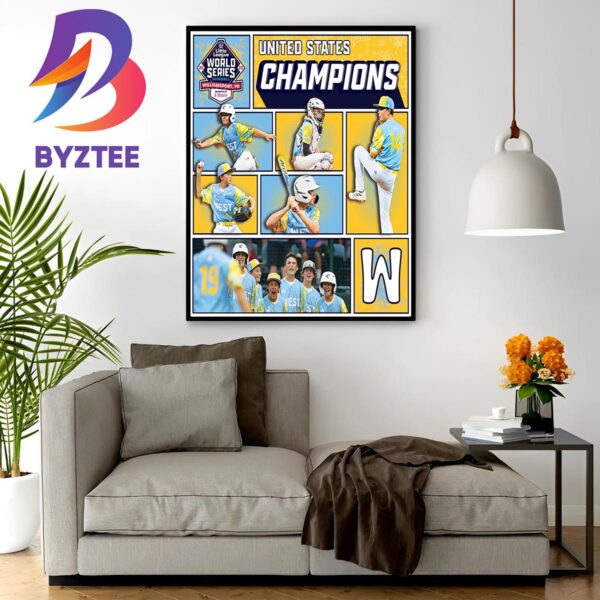 El Segundo Are The 2023 Little League Baseball World Series US Champions Wall Decor Poster Canvas