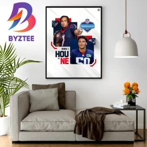 Houston Texans Vs New England Patriots at NFL Preseason 2023 Wall Decor Poster Canvas