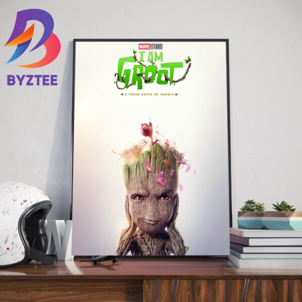 I Am Groot Season 2 A Treemendous Fresh Batch Of Shorts Official Poster From Marvel Studios Wall Decor Poster Canvas