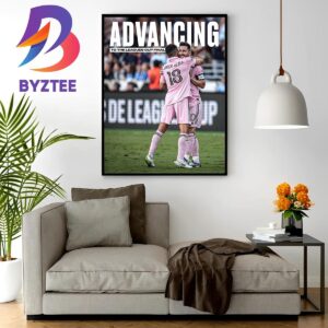 Inter Miami CF Advancing To The Leagues Cup Final 2023 Wall Decor Poster Canvas