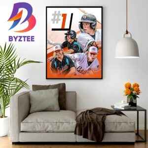 Jackson Holliday Top 1 In The Top 100 Prospects Wall Decor Poster Canvas