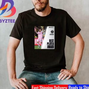 Lionel Messi Take Home Best Player Award At Leagues Cup Awards 2023 Classic T-Shirt