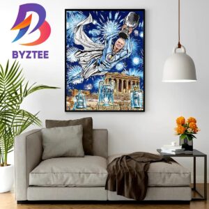 Manchester City Defeat Sevilla On Penalties To Win The UEFA Super Cup For The First Time Wall Decor Poster Canvas