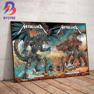 Metallica M72 World Tour Double Posters Of M72 Los Angeles CA at SoFi Stadium August 25-27th 2023 Wall Decor Poster Canvas