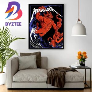 Metallica World Tour M72 East Rutherford at MetLife Stadium NJ USA August 4 2023 Home Decor Poster Canvas