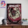 Metallica World Tour M72 Montreal August 11th 2023 at Stade Olympique Montreal Quebec Canada Wall Decor Poster Canvas