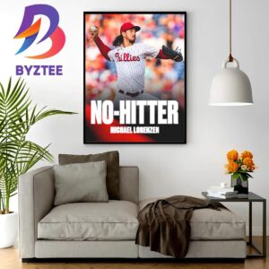 Michael Lorenzen Throws The 14th No-Hitter In Phillies Franchise History Home Decor Poster Canvas