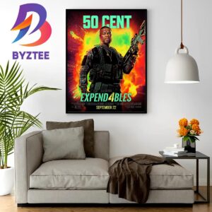 New Blood Expend4bles Posters Featuring 50 Cent Wall Decor Poster Canvas
