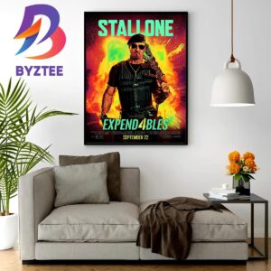 New Blood Expend4bles Posters Featuring Sylvester Stallone Wall Decor Poster Canvas