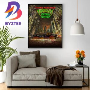 New Poster For Teenage Mutant Ninja Turtles Mutant Mayhem Movie Wall Decor Poster Canvas