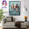 New York Liberty Jonquel Jones MVP 2023 WNBA Commissioner’s Cup Wall Decor Poster Canvas