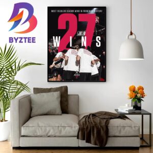 Official Las Vegas Aces Is The Most Regular Season Wins In Franchise History With 27 Wins In WNBA Wall Decor Poster Canvas