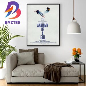 Official Poster Anatomy of a Fall of Justine Triet Wall Decor Poster Canvas