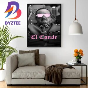 Official Poster El Conde Of Pablo Larrain Home Decor Poster Canvas