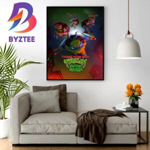 Official Poster Movie For Teenage Mutant Ninja Turtles Mutant Mayhem Wall Decor Poster Canvas