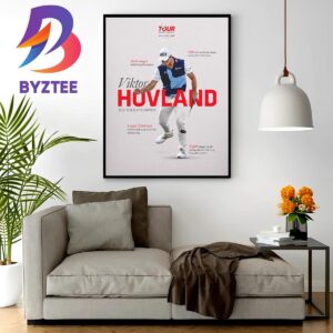 Official Tour Championship Poster For Viktor Hovland 2023 FedEx Cup Champion Wall Decor Poster Canvas