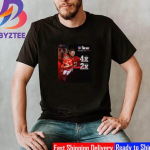 Patrick Mahomes 2x and Tom Brady 4x Voted Top 1 In NFL The Top 100 Players Classic T-Shirt