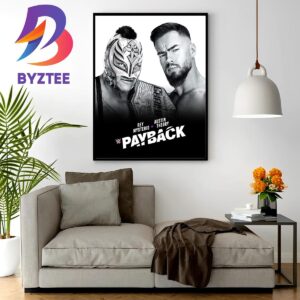 Rey Mysterio Vs Austin Theory For United States Champion At WWE Payback Wall Decor Poster Canvas