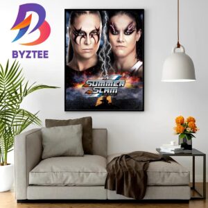 Ronda Rousey vs Shayna Baszler For MMA Rules Showdown Match At WWE SummerSlam Home Decor Poster Canvas