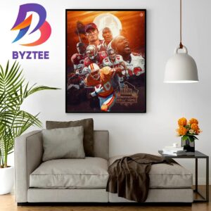 Ronde Barber Joins Teammates Derrick Brooks Warren Sapp And John Lynch In Canton For Tampa Bay Buccaneers At Pro Football Hall Of Fame 2023 Home Decor Poster Canvas