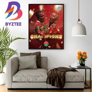 SV Robinhood Are 2023 Concacaf Caribbean Club Shield Champions Wall Decor Poster Canvas