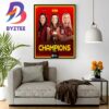 Spain Are The Womens World Cup Champions For The First Time Ever Wall Decor Poster Canvas