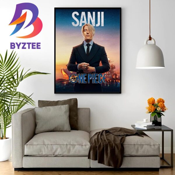 Taz Skylar As Sanji In One Piece Of Netflix Live-Action Wall Decor Poster Canvas