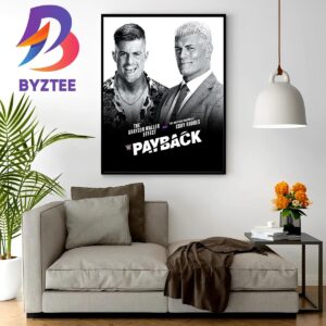 The American Nightmare Cody Rhodes With The Grayson Waller Effect at WWE Payback Wall Decor Poster Canvas