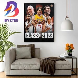 The Basketball Hall Of Fame Class Of 2023 Official Poster Wall Decor Poster Canvas