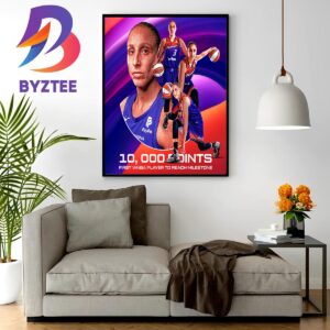 The First Player In WNBA History To Reach 10000 Career Points Is Diana Taurasi Home Decorations Poster Canvas