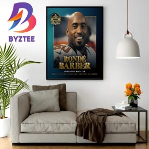 Welcome Ronde Barber In The Pro Football Hall Of Fame Class Of 2023 Home Decor Poster Canvas