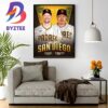 Welcome To San Diego Padres Garrett Cooper And Sean Reynolds From The Marlins Wall Decor Poster Canvas