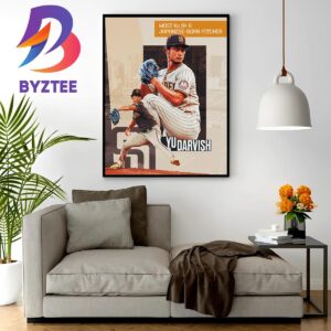 Yu Darvish The Most Ks By A Japanese-Born Pitcher In MLB Wall Decor Poster Canvas