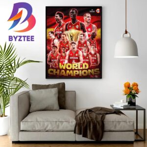 2023 FIBA Basketball World Cup World Champions Are The Germany Wall Decor Poster Canvas