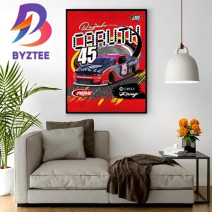 2023 Nascar Circle Racing Rajah Caruth 45 Alpha Prime Racing Wall Decor Poster Canvas