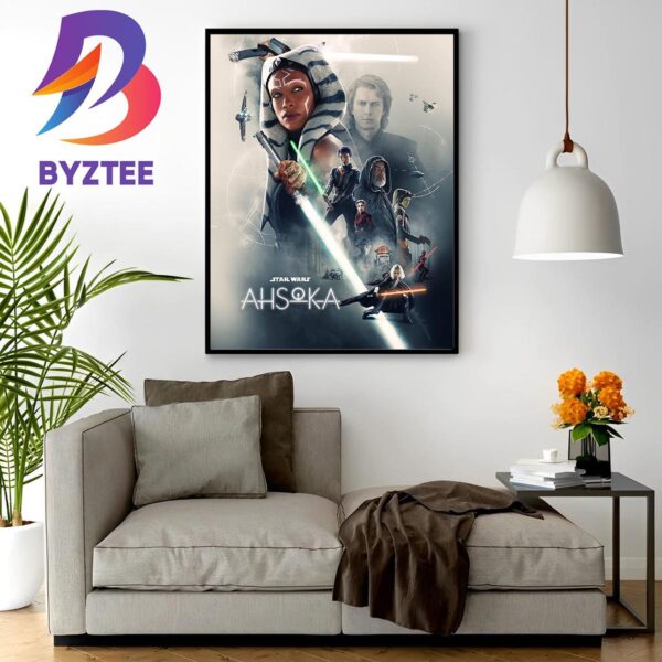 Ahsoka of Star Wars Mid-Season Poster Wall Decor Poster Canvas