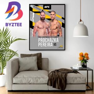 Alex Pereira Vs Jiri Prochazka Light Heavyweight Title Bout Targeted For UFC 296 On December 16th Wall Decor Poster Canvas