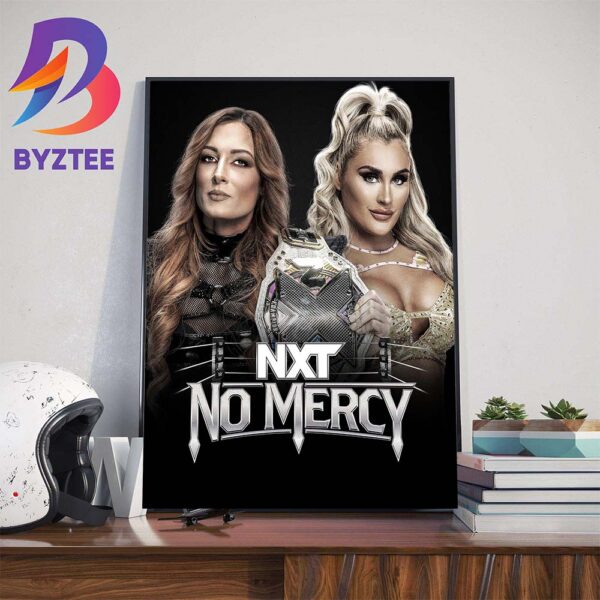 Becky Lynch vs Tiffany Stratton In An Extreme Rules Match At NXT No Mercy Wall Decor Poster Canvas