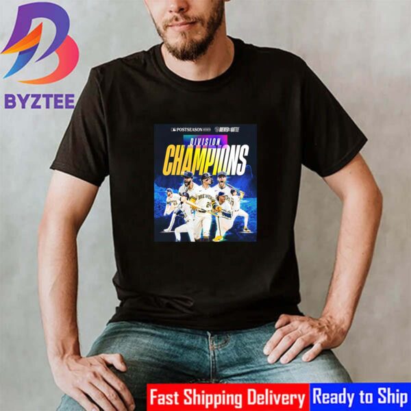 Brewed For Battle This Is My Crew Milwaukee Brewers Are The 2023 National League Central Division Champions Classic T-Shirt