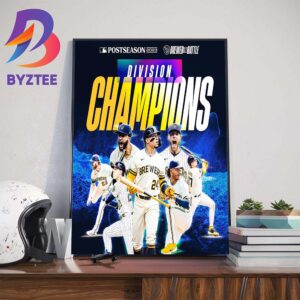 Brewed For Battle This Is My Crew Milwaukee Brewers Are The 2023 National League Central Division Champions Wall Decor Poster Canvas