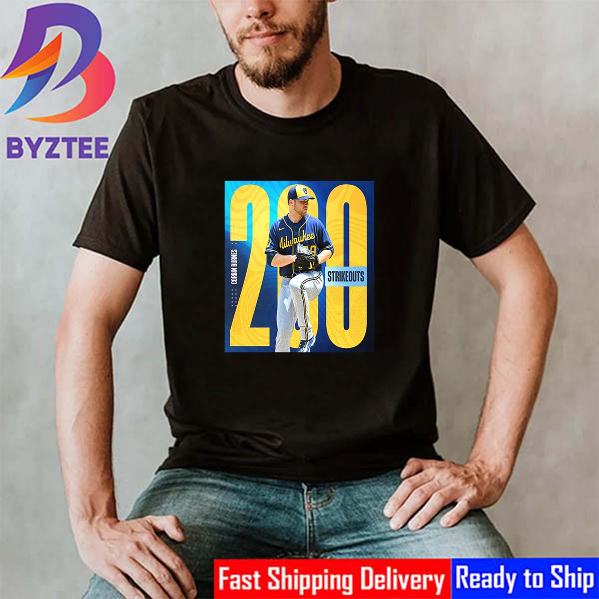 Corbin Burnes 200 Strikeouts Milwaukee Brewers T-Shirt, hoodie, sweater,  long sleeve and tank top