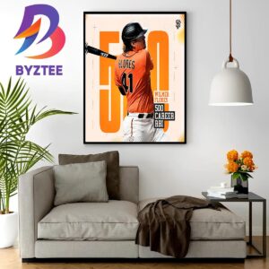 Congrats to Wilmer Flores on 500 Major League RBI Wall Decor Poster Canvas