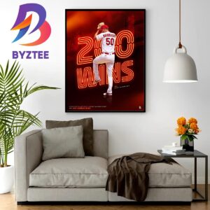 Congratulations Adam Wainwright On 200 Career Wins In MLB Home Decor Poster Canvas
