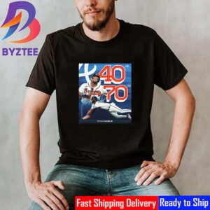 Congratulations To Ronald Acuna Jr Is The First Members Of The 40-70 Club In MLB Classic T-Shirt