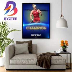 Diede De Groot Is The Wheelchair Womens Singles Champion At US Open 2023 Wall Decor Poster Canvas