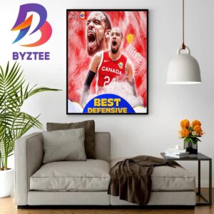 Dillon Brooks Is The Best Defensive Player Of FIBA Basketball World Cup 2023 Wall Decor Poster Canvas
